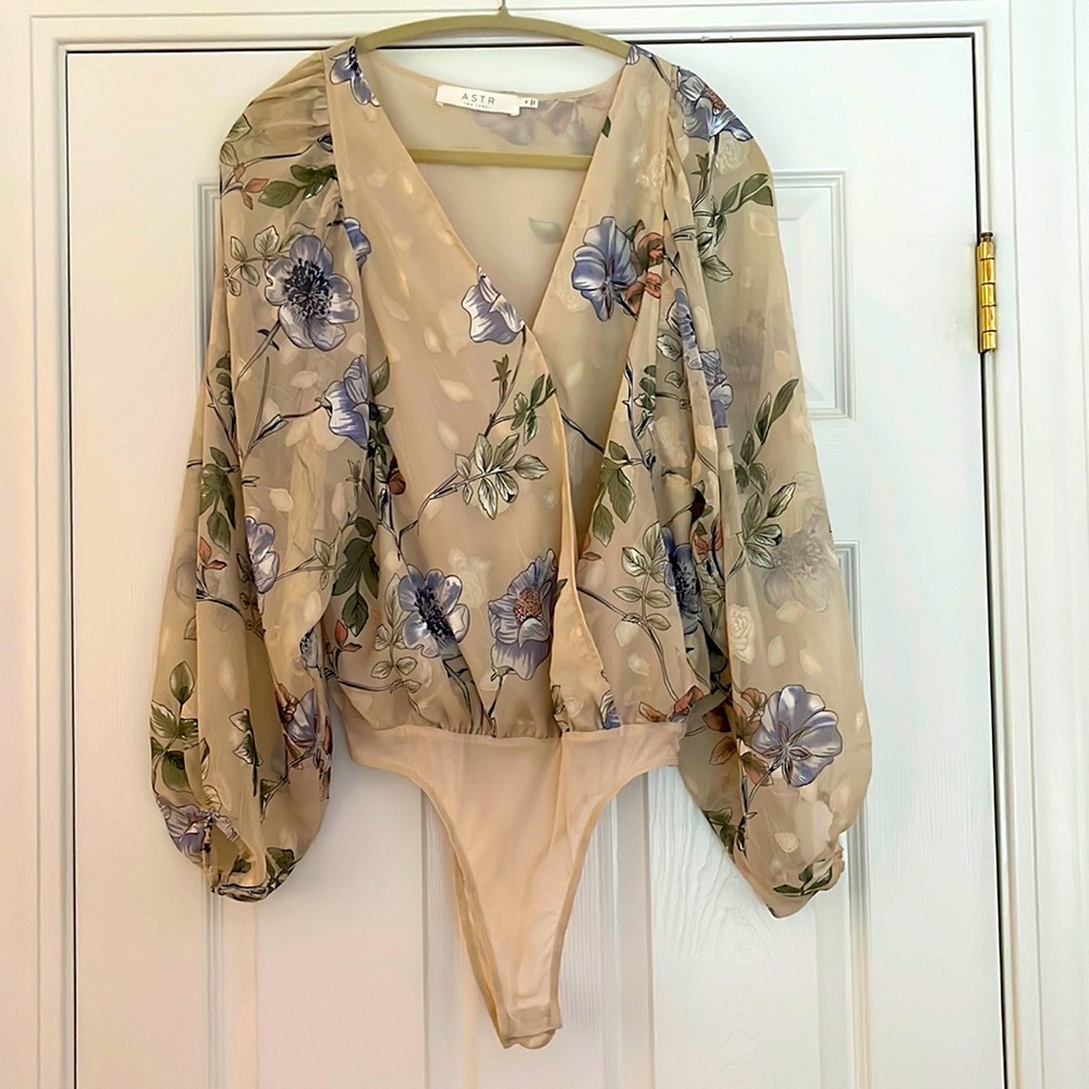 ASTR The Label Floral Bodysuit